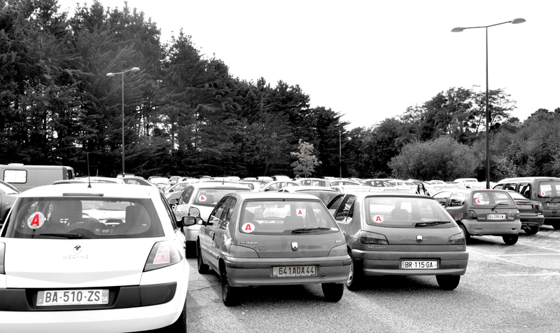 Le parking du campus Petit Port de Nantes